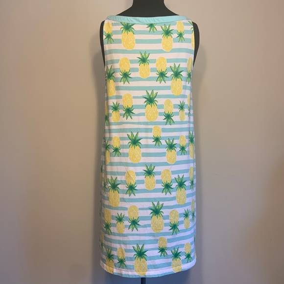 SOLD! Lands’ End Girl’s 16 striped Tank Dress - Picture 10 of 16